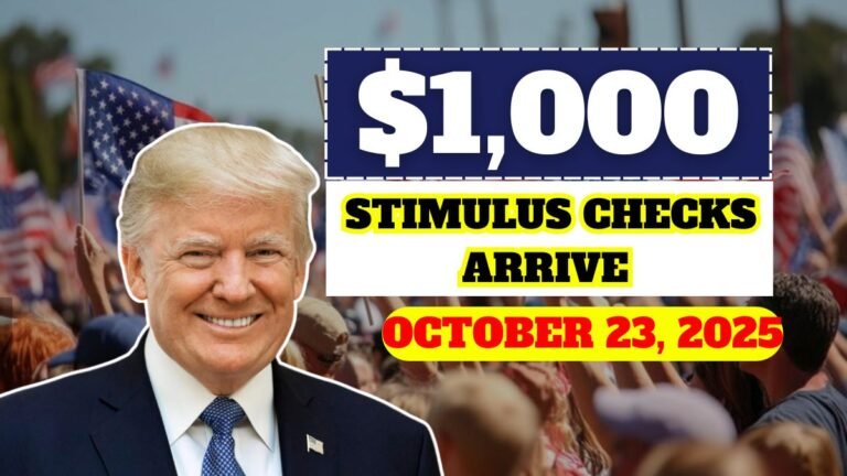 $1,000 Stimulus Checks Arrive October 23, 2025 – See Who Qualifies and How to Claim