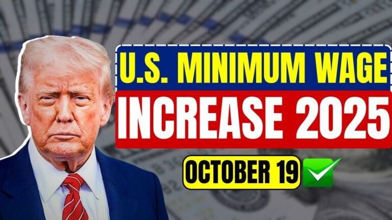 U.S. Minimum Wage Increase 2025 New Hourly Pay Rates Effective October 19