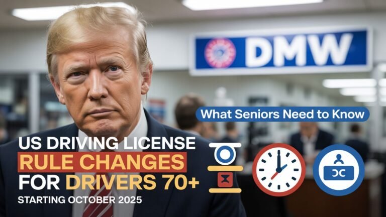 US Driving License Major Rule Changes for Drivers 70+ Starting October 2025